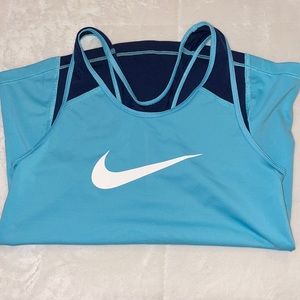 Blue Nike Athletic Tank Top